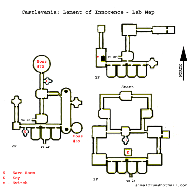 Castlevania Lament of Innocence Game Maps