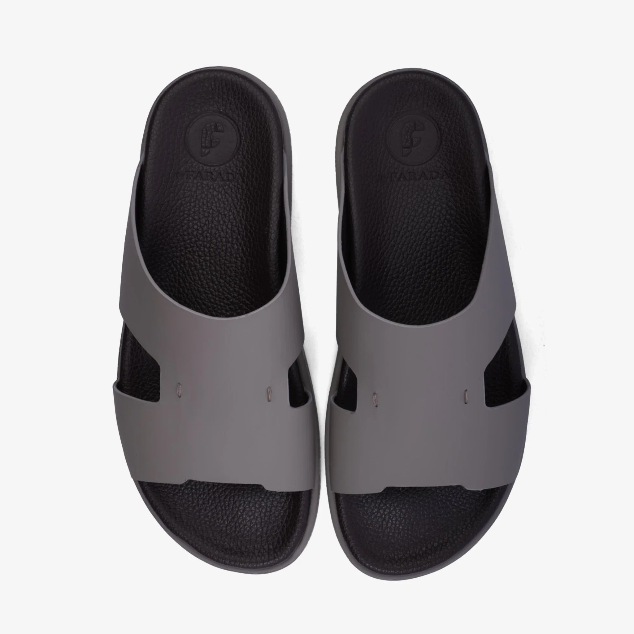 FARADA CLASSIC ARABIC SANDAL WITH BLACK SOLE LONDON SKY