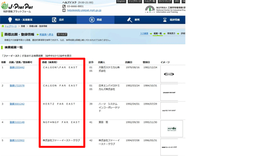 誰にでもできる商標登録の検索方法とは？JPlatPatの使い方のポイント 商標登録はファーイースト国際特許事務所