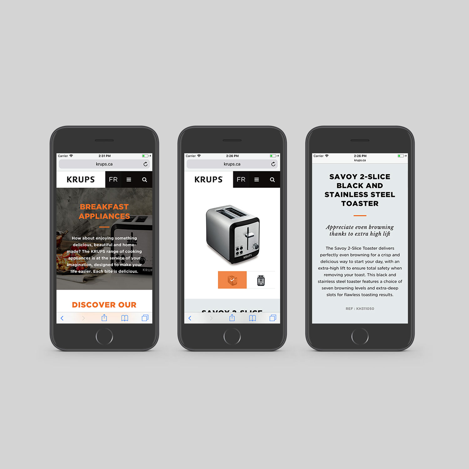 Faren Design Partnership KRUPS Canada site