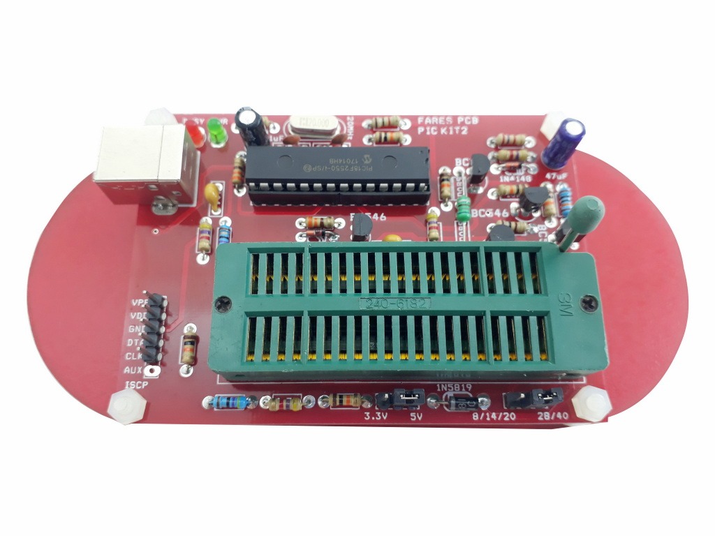 PICkit 2 PIC Programmer Fares PCB