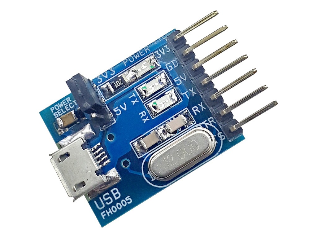 USB to UART TTL Module (CH340) USB Socket type B micro to header