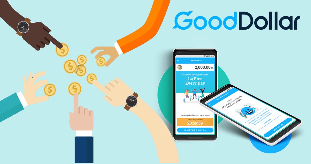 GoodDollar ti Offre 50 all’iscrizione e un Reddito Base Mensile