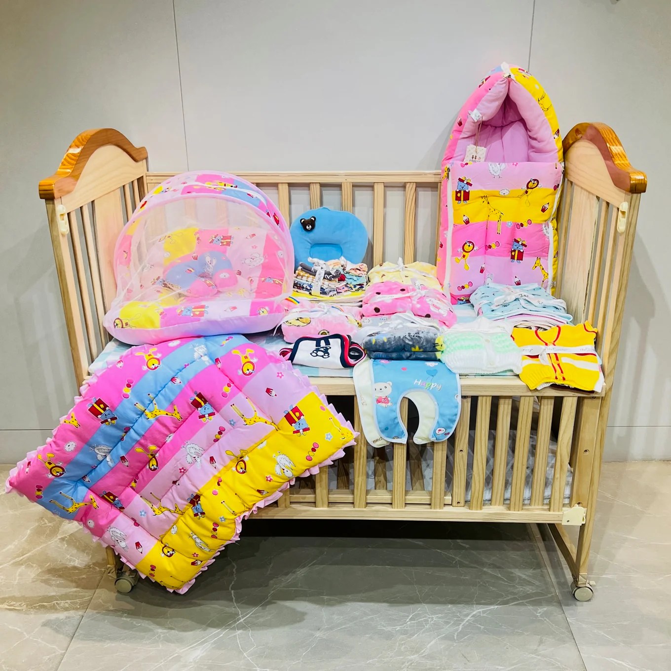 Fareto Premium Quality Baby Winter Essentials Pack of 72 New Combo (0