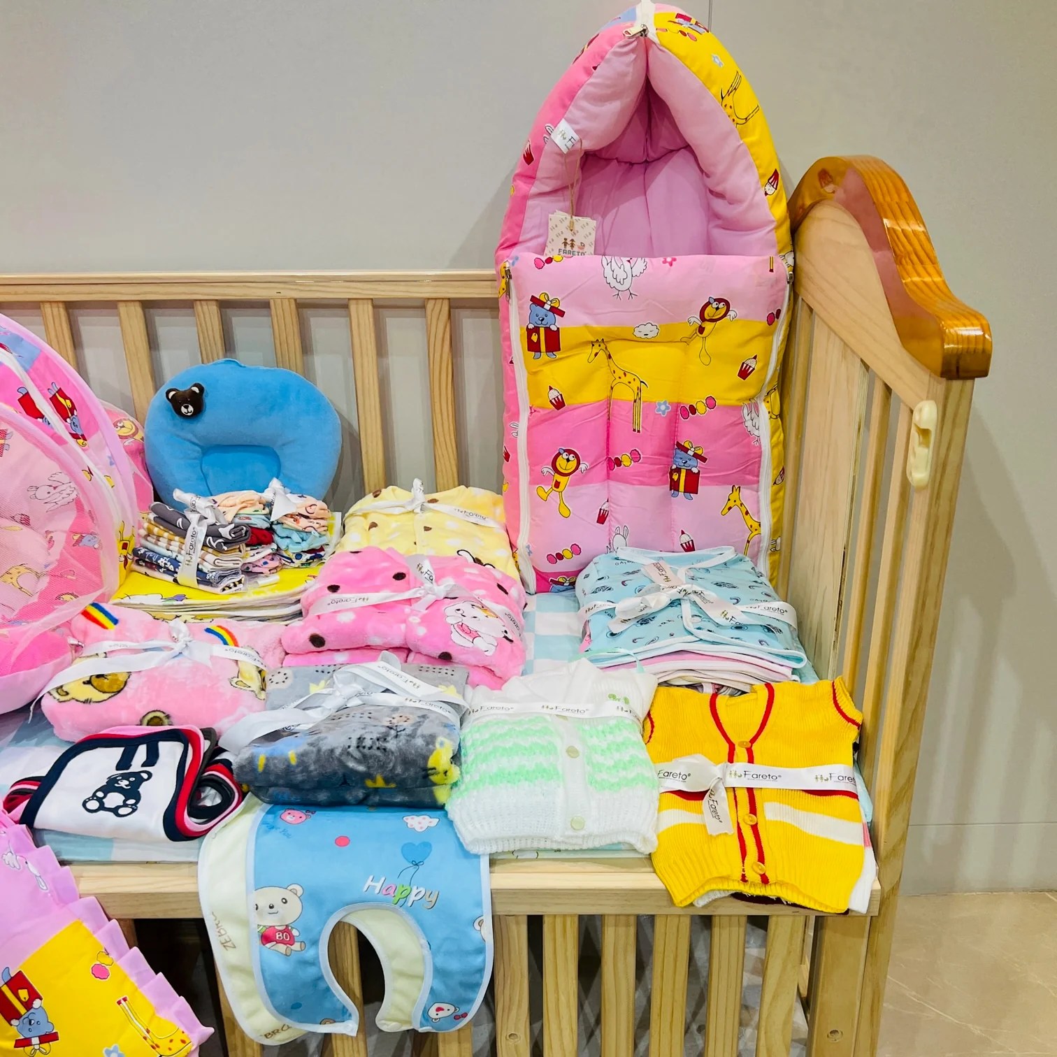 Fareto Premium Quality Baby Winter Essentials Pack of 72 New Combo (0