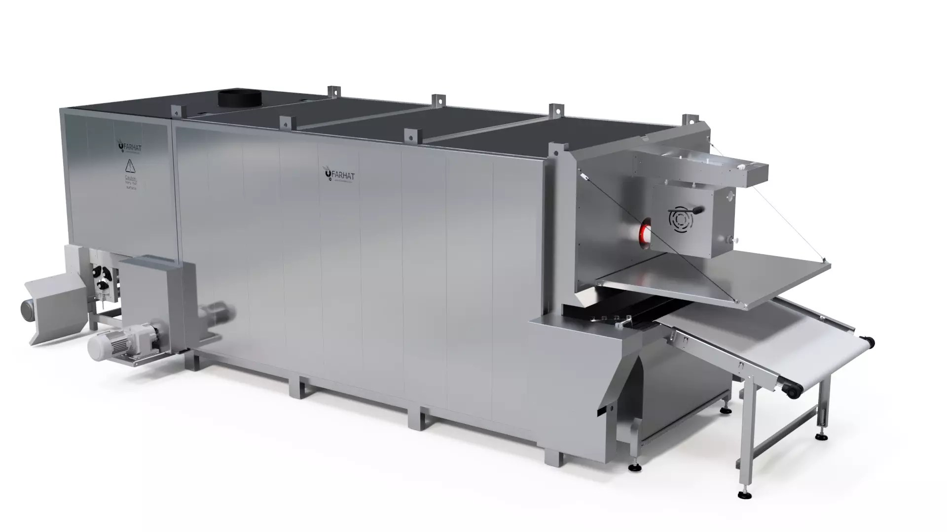 Lebanese & Arabic Pita Bread Tunnel oven Farhat Bakery Equipment