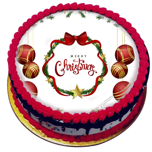 Merry Christmas cake Online Chocolate Flavor FaridabadCake