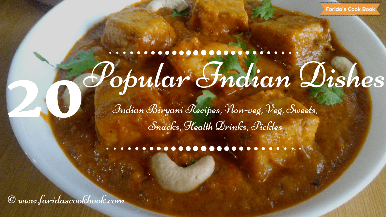 top 20 Indian dishes Indian recipes 20 popular Indian food recipes