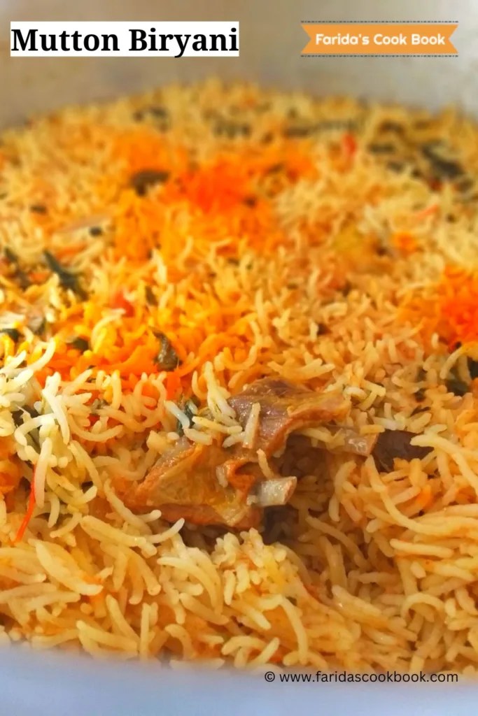mutton biryani how to make 1 kg mutton biryani recipe Faridas Cook Book