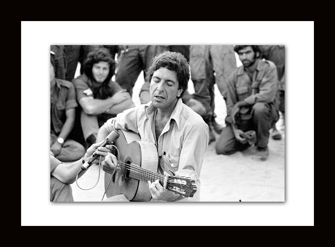 Vintage Israeli Photo of Leonard Cohen ISRAEL Kippur War 1973 VINTAGE