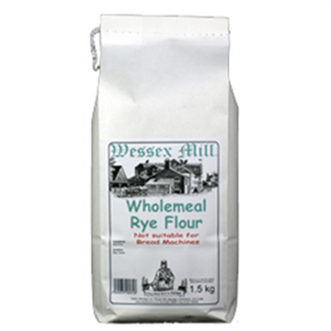 Wessex Mill Wholemeal Rye Flour (1.5kg). Farm Direct