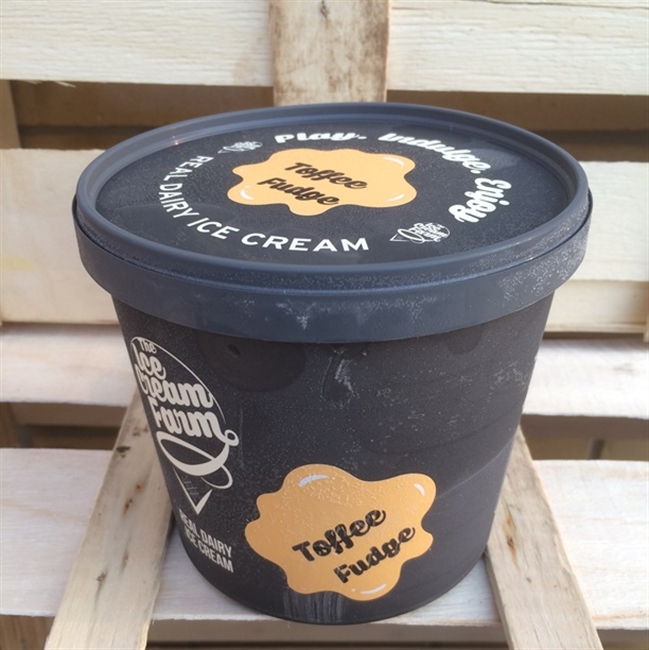 Toffee Fudge Ice Cream. Farm Direct