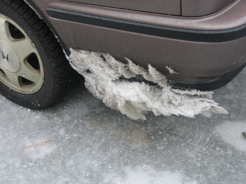 Splash Guard Hanging Under Car splash