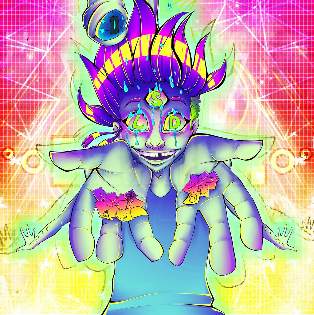 Aesthetic Trippy Cartoon Characters Drawings