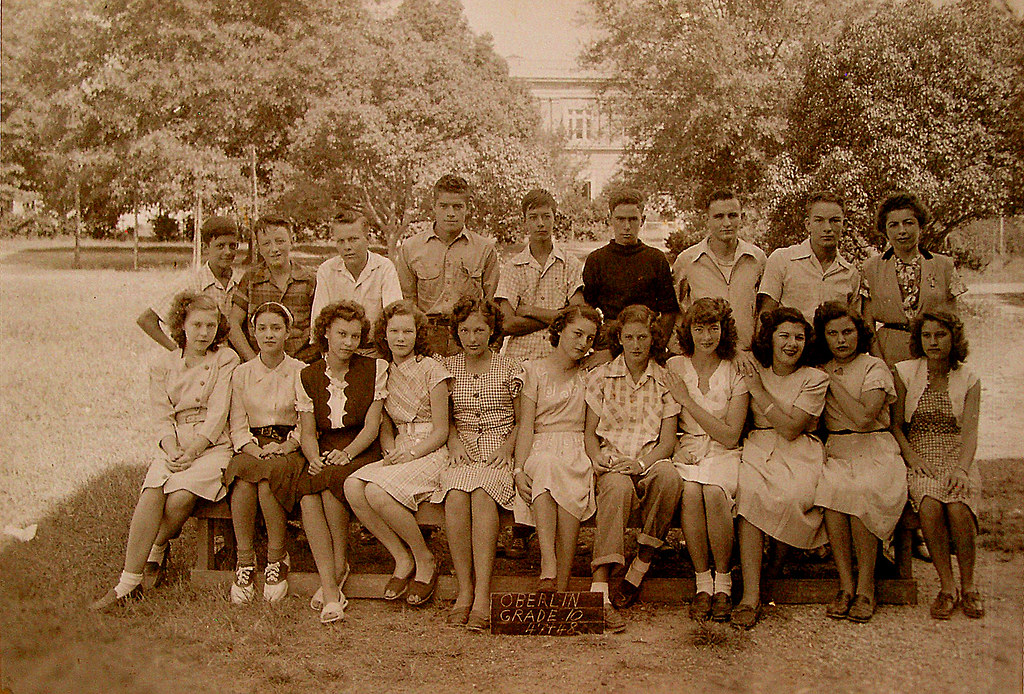Oberlin (Louisiana) 10th Graders 1947 a photo on Flickriver