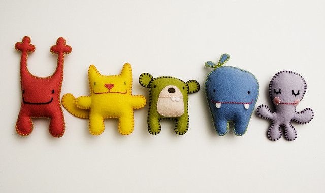 Einfaches Stofftier selber nähen Anleitung und Schnittmuster Eule