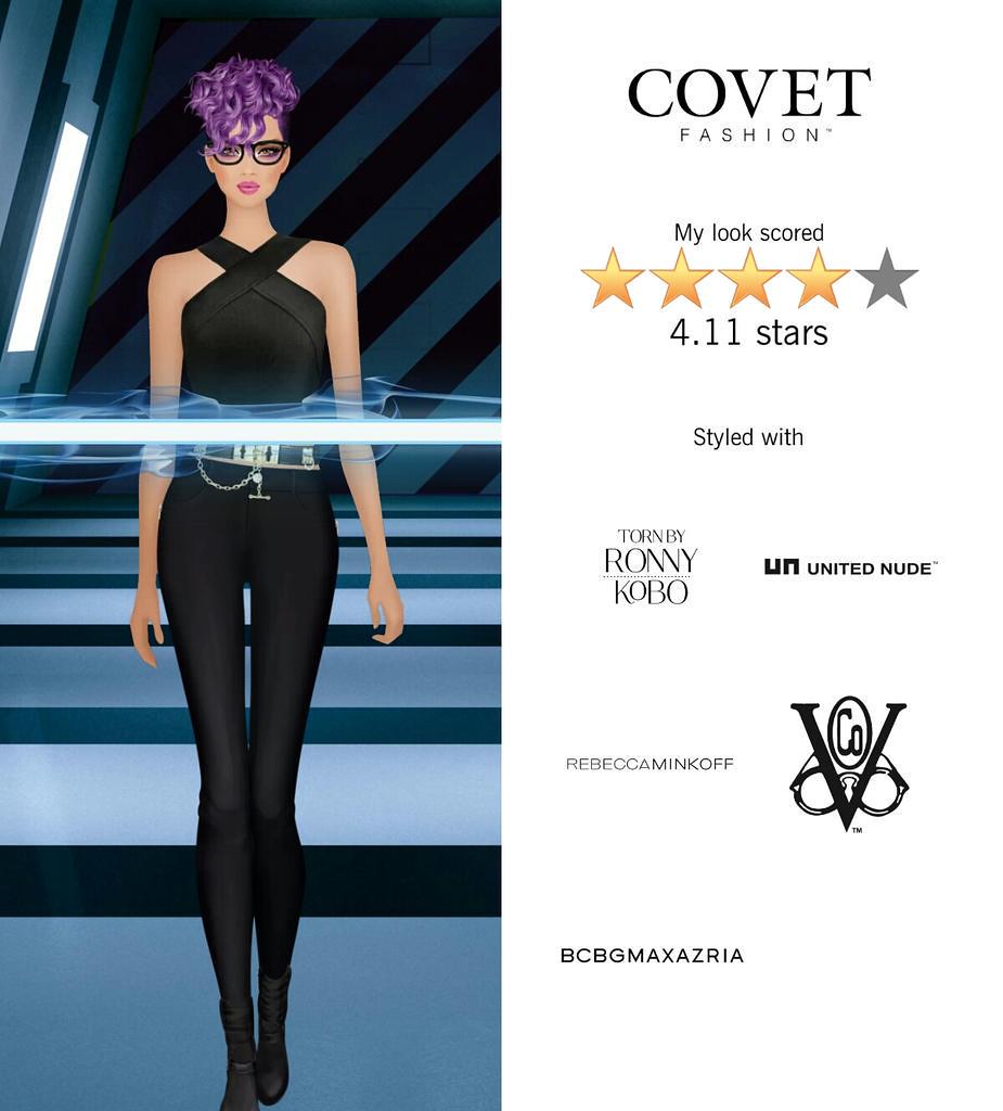 My look scored 4.11 stars in the Bolt Challenge in Covet Fashion http
