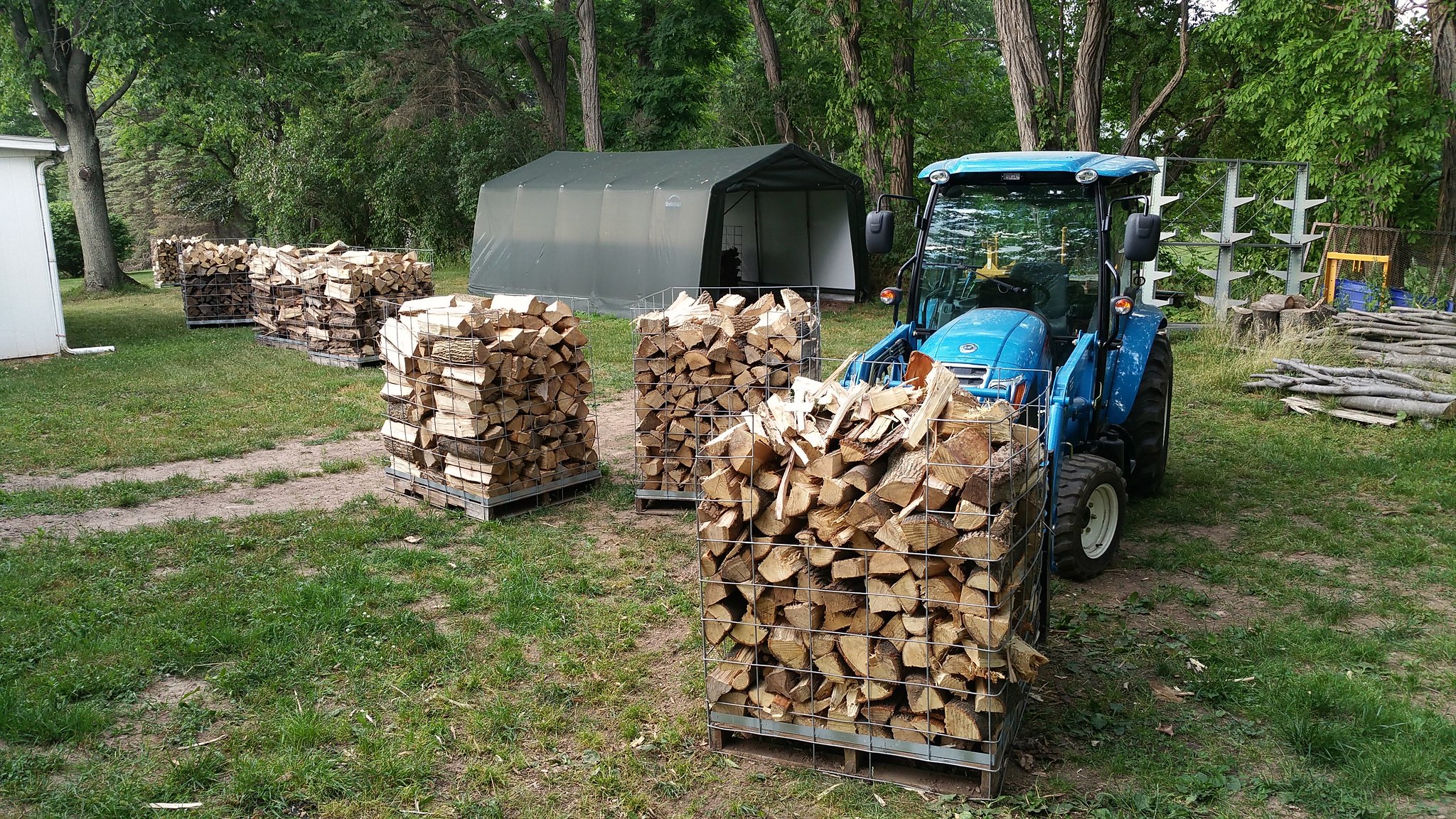 Carrying Firewood with Compact Tractor Page 4
