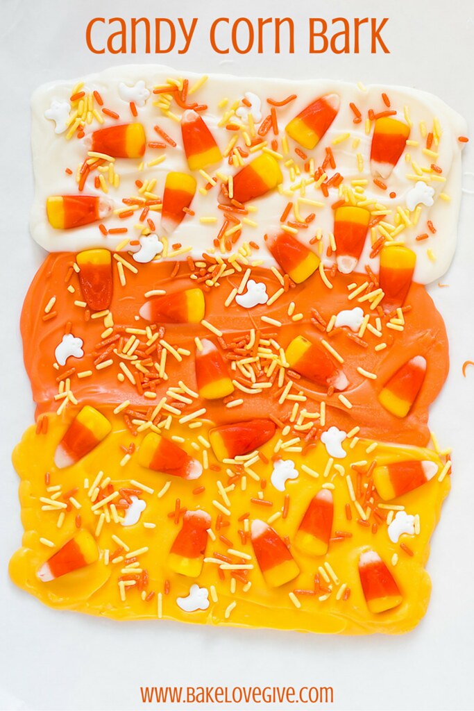 halloween candy corn bark recipe Bake Love Give