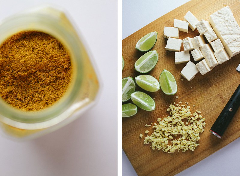 GOLDEN TOFU CURRY + BLACK RICE THE SIMPLE VEGANISTA