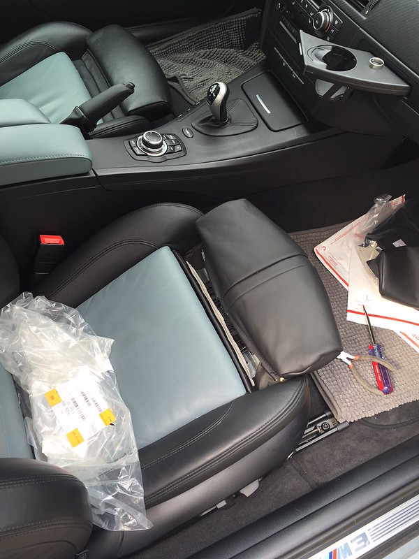 Replaced Front Seat Thigh Bolsters w/ European Version