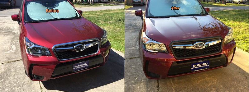 2016 - How-to: Plasti Dip the front chrome! | Subaru Forester Owners Forum