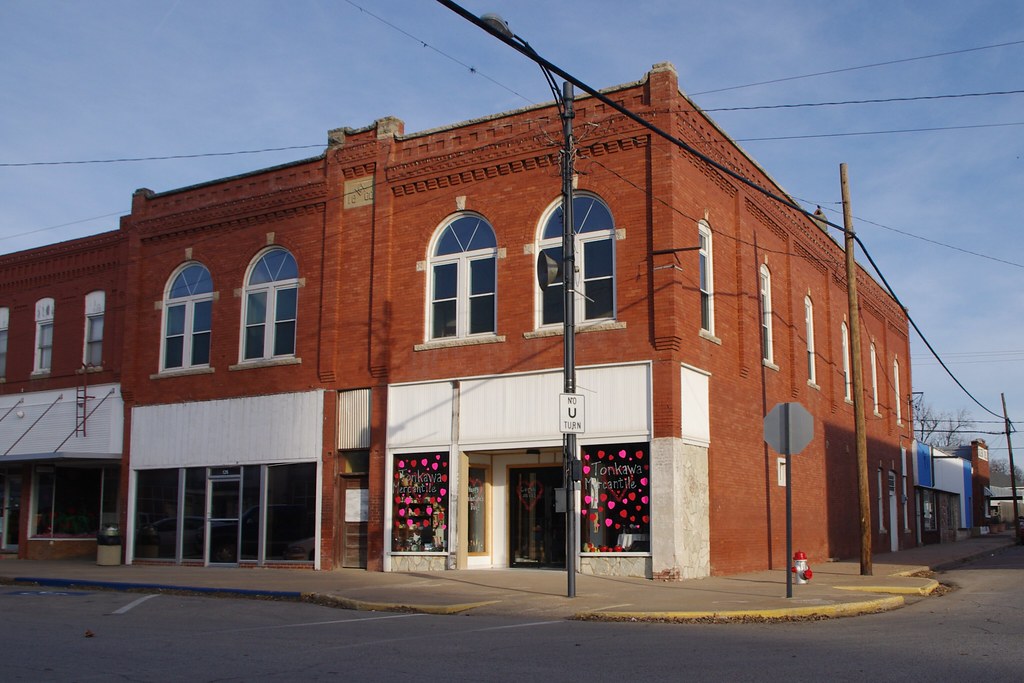 Elevation of Tonkawa, OK, USA Topographic Map Altitude Map