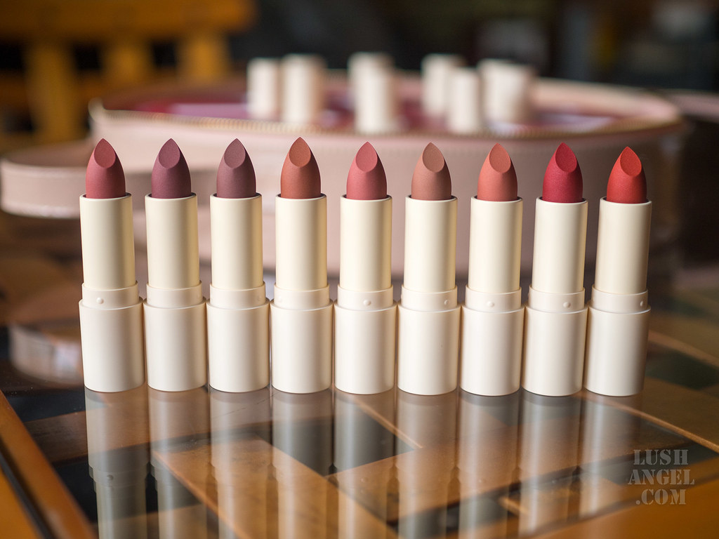 Sunnies Face Fluffmatte Lipstick Swatches + Review Lush Angel