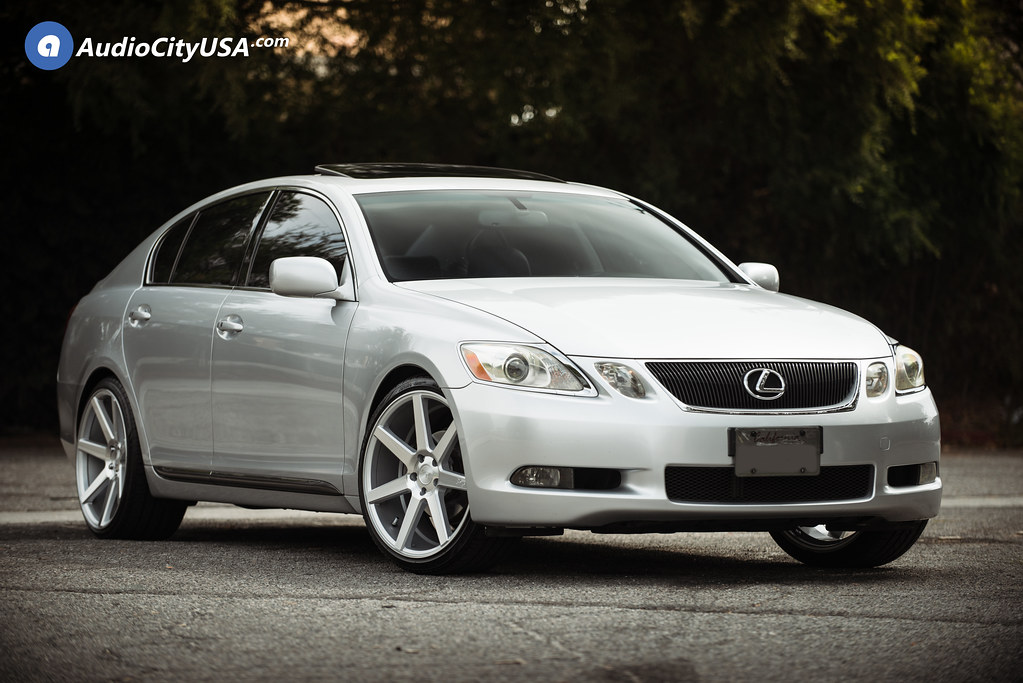2008 Lexus GS 300 | 20" Niche Wheels Verona M179 Silver Machine | 245