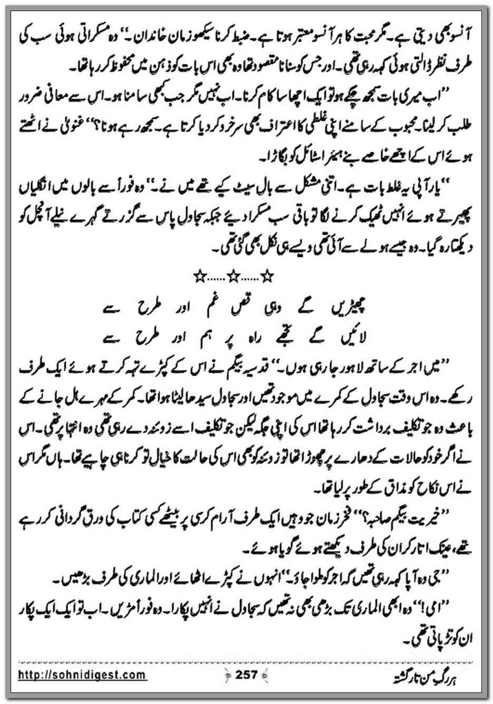 Har Rag e Man Tar Gashta Complete Novel By Kanza Zafar Urdu Novels