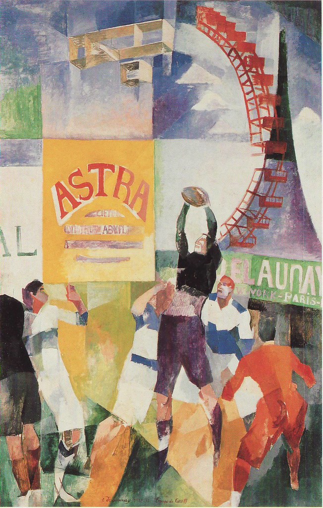 RugbyPioneers Art & Rugby ! Delaunay "Equipe de Cardiff" 1913