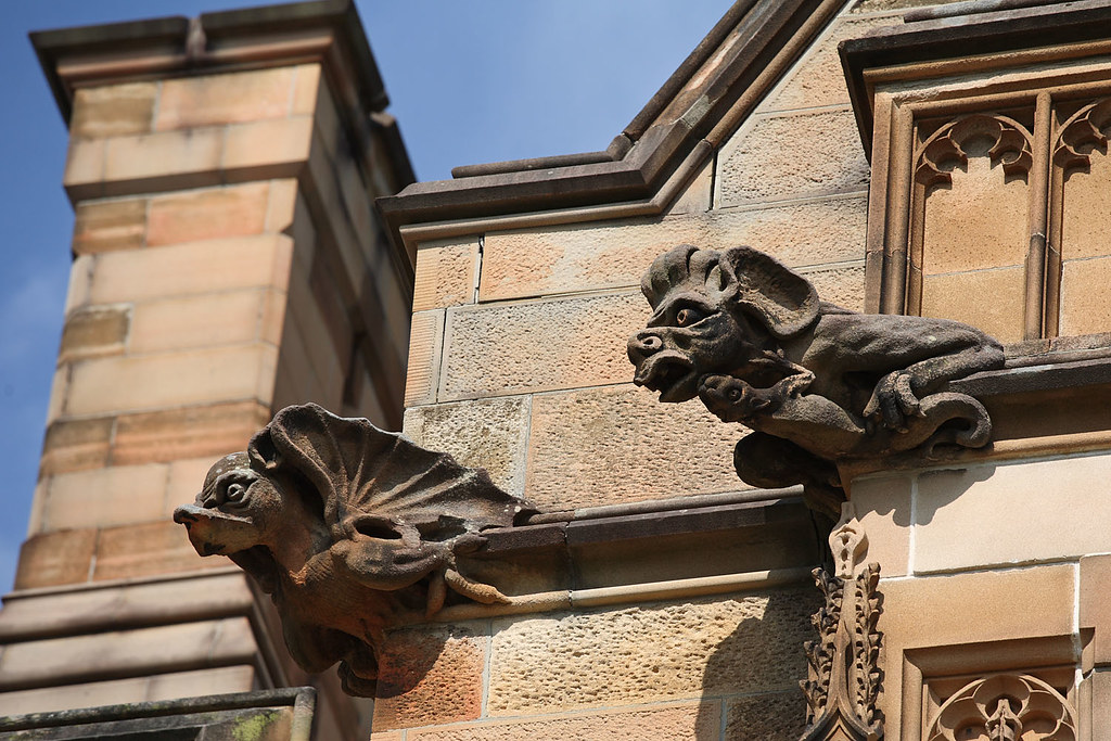 Gargoyle Statues On Buildings
