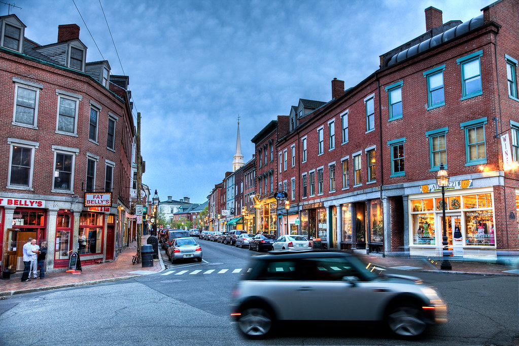 On Black Market Street Portsmouth, NH by Philip Case Cohen [Large]