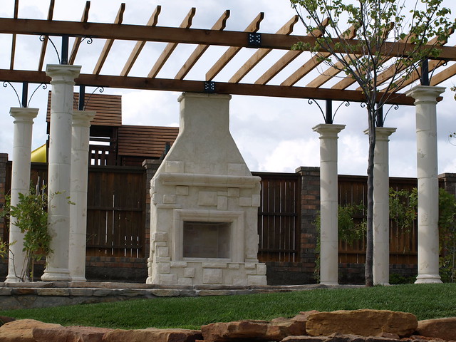 Tuscan Villa Outdoor Living Garden pergola with stucco and… Flickr