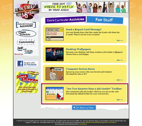 "Are You Smarter Than A 5th Grader" Community Toolbar Flickr Photo
