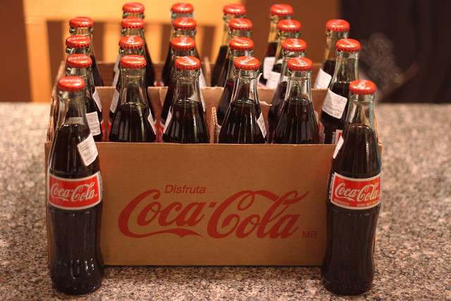 Mexican Coke made with cane sugar instead of highfructose corn syrup