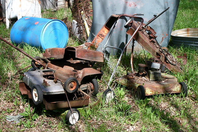 junk lawn mowers Flickr Photo Sharing!