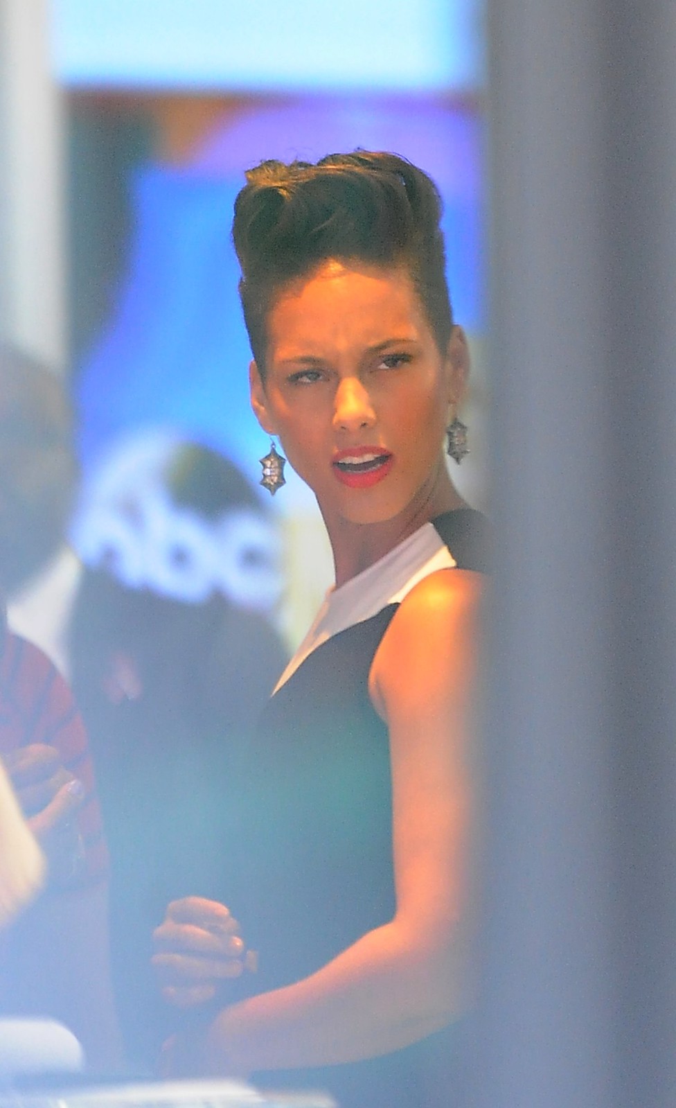 Alicia Keys 20131002 at Good Morning America in New York Lipstick