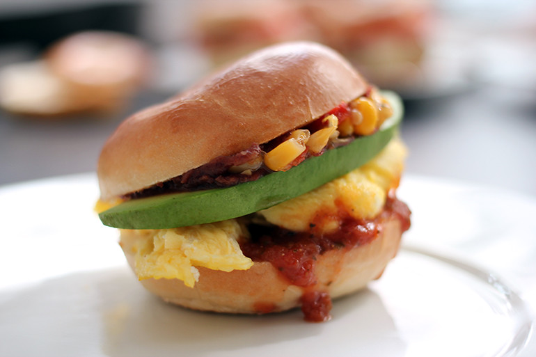 How to Make Mini Bagel Breakfast Sliders