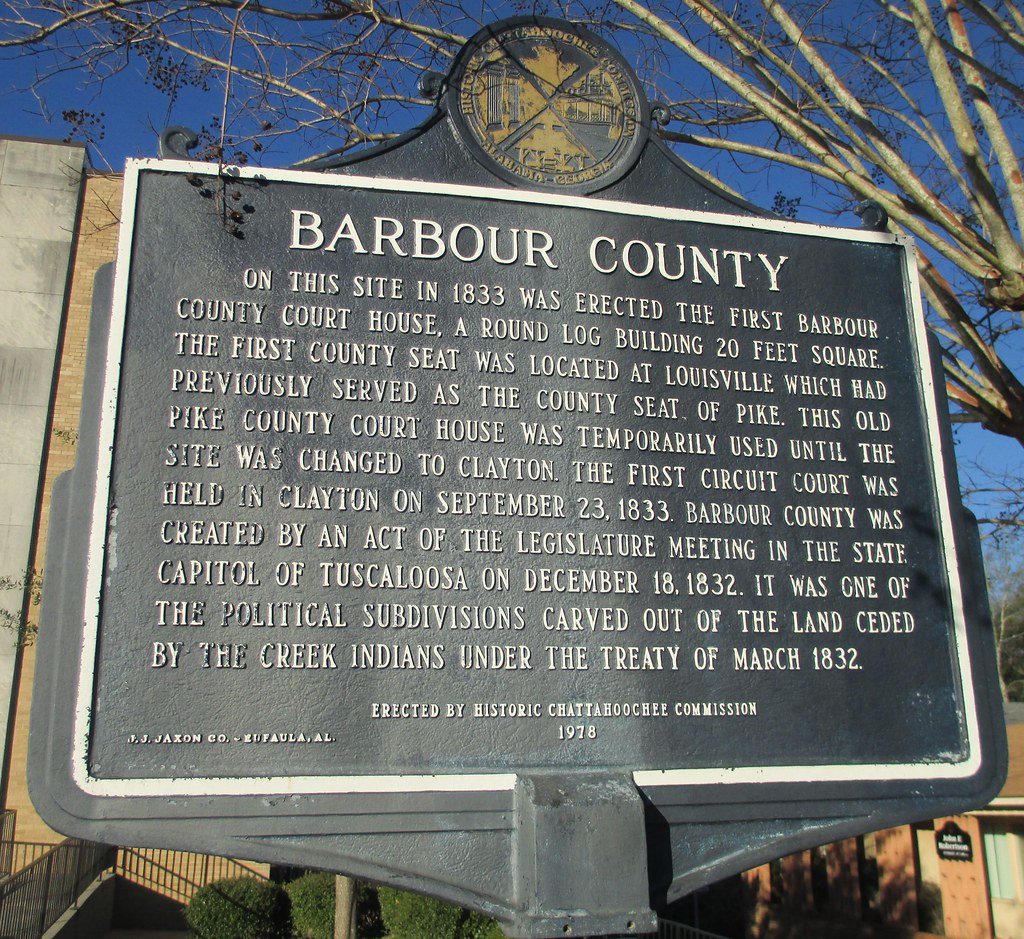 Elevation of Barbour County, AL, USA Topographic Map Altitude Map