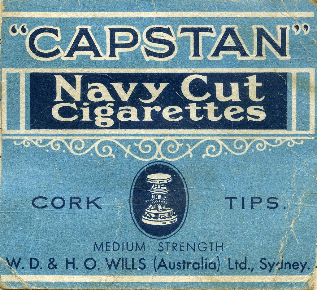 "Capstan" Navy Cut cigarettes, cork tips, medium strength. a photo on