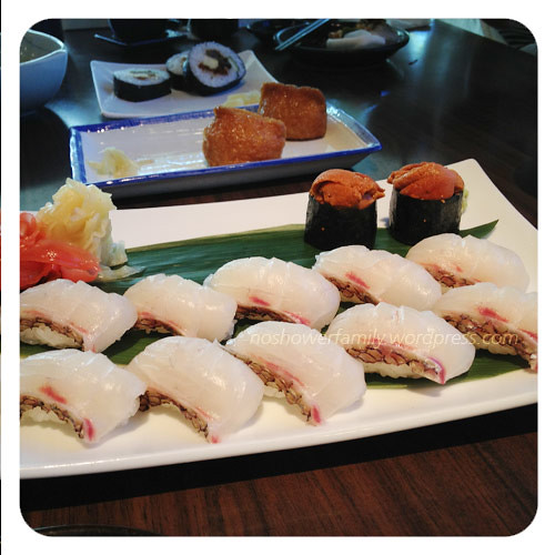 Tilapia Nikiri, Pork Slices, Seaweed Sushi, Deep Fried Pork Chop Food