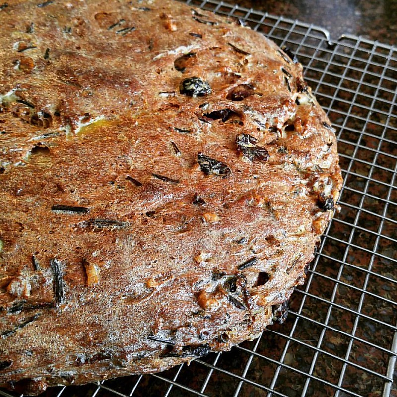 Cranberry, Walnut and Wild Rice Loaf for wbd2017 What Smells So Good?