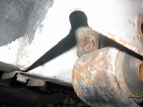 rear leaf frame bolt spinning...??? any quick tricks