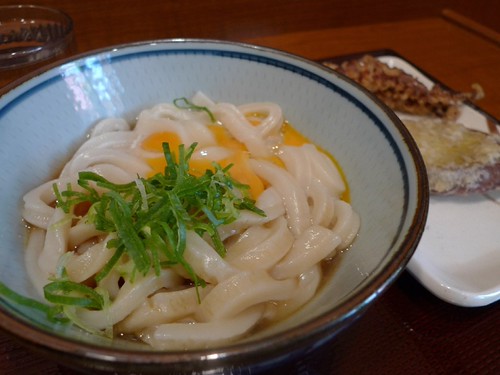 The Traveling Hungryboy Kamatama Udon from a Rakugama Outlet