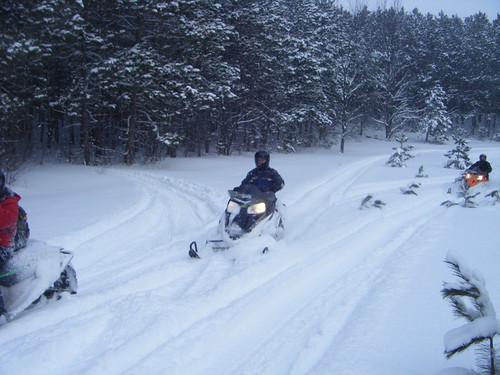 Traverse City Snowmobile Photos