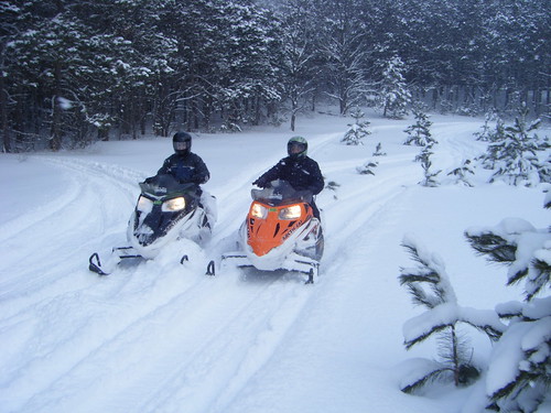 Traverse City Snowmobile Photos