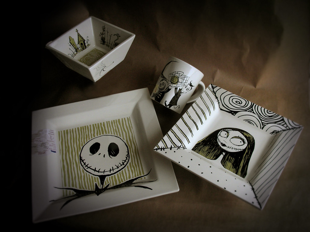 Nightmare Before Christmas Dinnerware Set Ceramic "Nightma… Flickr