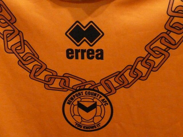 Newport County 'GLC' shirt badge detail 04/05 Flickr Photo Sharing!