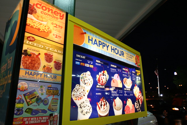 Sonic Drink & Dessert menu board Flickr Photo Sharing!